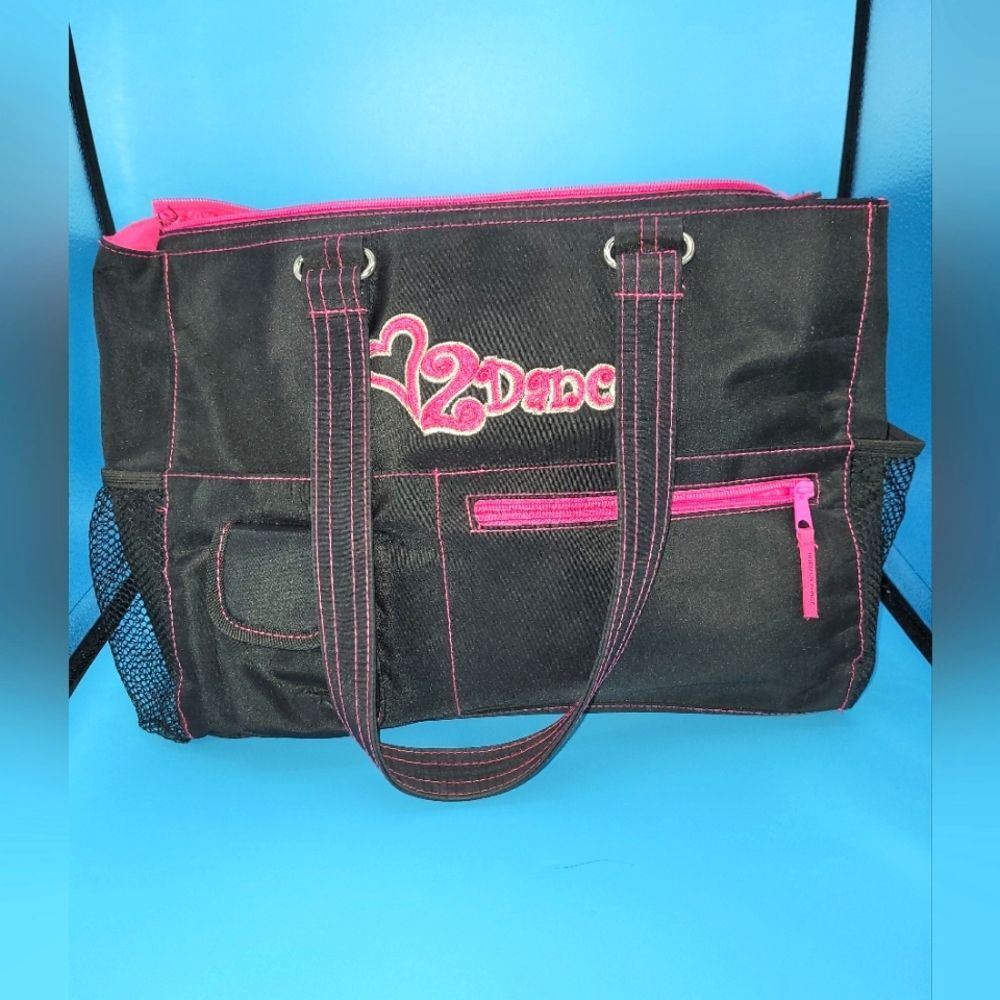Black and Pink Girl’s Dance Tote Bag